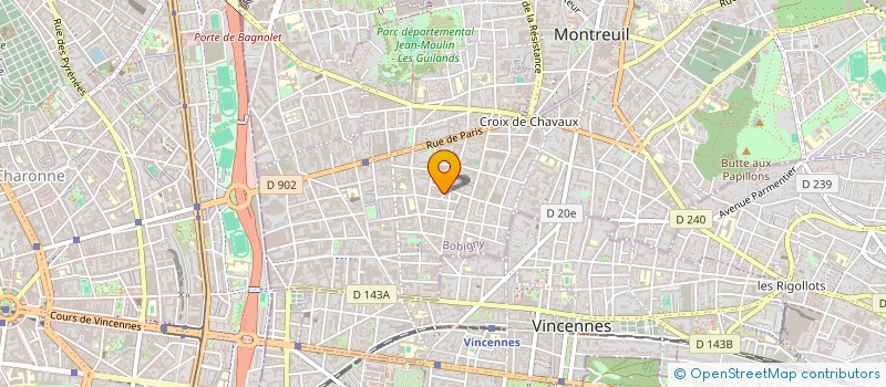 localisation de l'entreprise MONSIEUR MARC DAUFRESNE à MONTREUIL