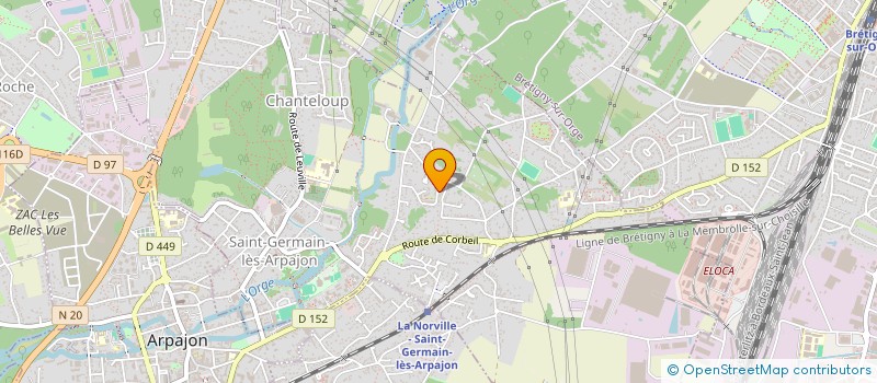 localisation de l'entreprise MONSIEUR MARC DAVID  SAINT-GERMAIN-LES-ARPAJON