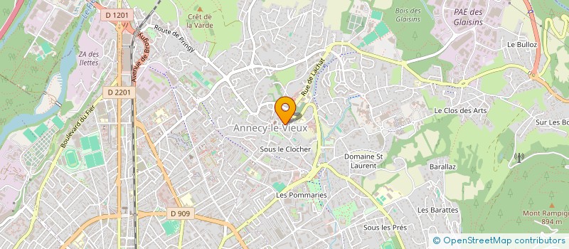 localisation de l'entreprise MONSIEUR MARC DAYEZ à ANNECY