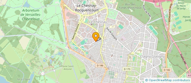 localisation de l'entreprise MONSIEUR MARC DE BRIANCON  LE CHESNAY-ROCQUENCOURT