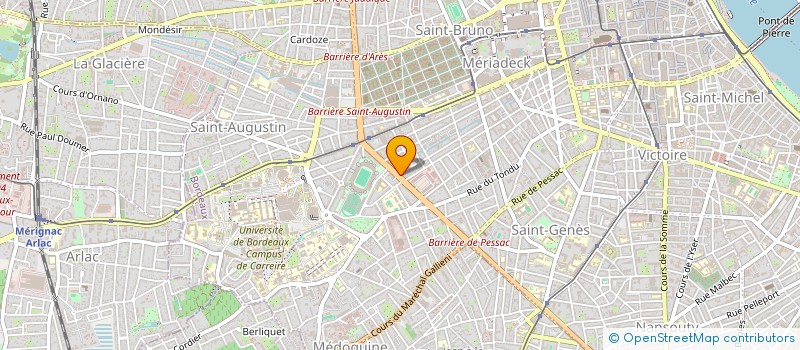 localisation de l'entreprise MONSIEUR MARC DE CUSSY  BORDEAUX