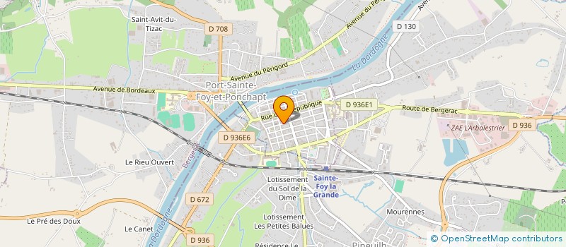 localisation de l'entreprise MONSIEUR MARC DE LA OSA  SAINTE-FOY-LA-GRANDE