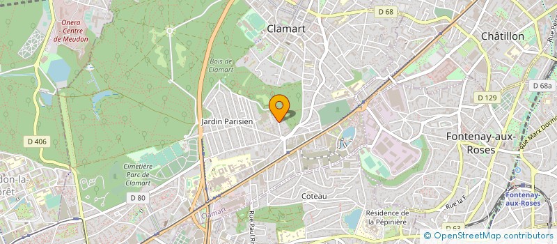 localisation de l'entreprise MONSIEUR MARC DE LA VALLEE POUSSIN à CLAMART
