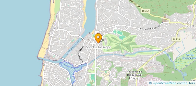 localisation de l'entreprise MONSIEUR MARC DE PARSCAU DU PLESSIX  SOORTS-HOSSEGOR