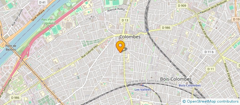 localisation de l'entreprise MONSIEUR MARC DE ROTALIER  COLOMBES