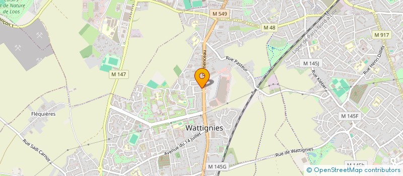 localisation de l'entreprise MONSIEUR MARC DE TAEYE à WATTIGNIES