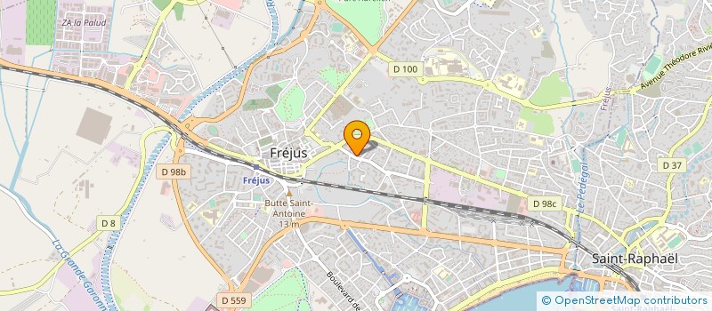 localisation de l'entreprise MONSIEUR MARC DEBAVELAERE à FREJUS