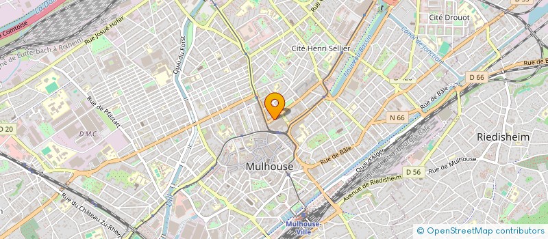 localisation de l'entreprise MONSIEUR MARC DEBROSSES  MULHOUSE