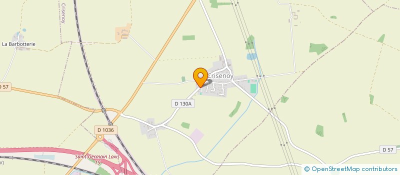 localisation de l'entreprise MONSIEUR MARC DEBROUASSE  CRISENOY