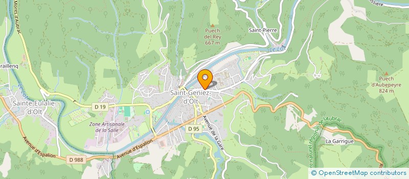 localisation de l'entreprise MONSIEUR MARC DECAMPS  SAINT GENIEZ D'OLT ET D'AUBRAC