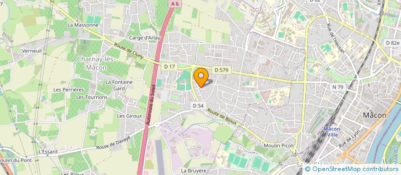 localisation de l'entreprise MONSIEUR MARC DECOMBE à CHARNAY-LES-MACON