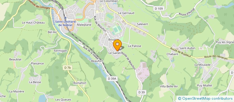 localisation de l'entreprise MONSIEUR MARC DEFAYE à SAINT-LEONARD-DE-NOBLAT