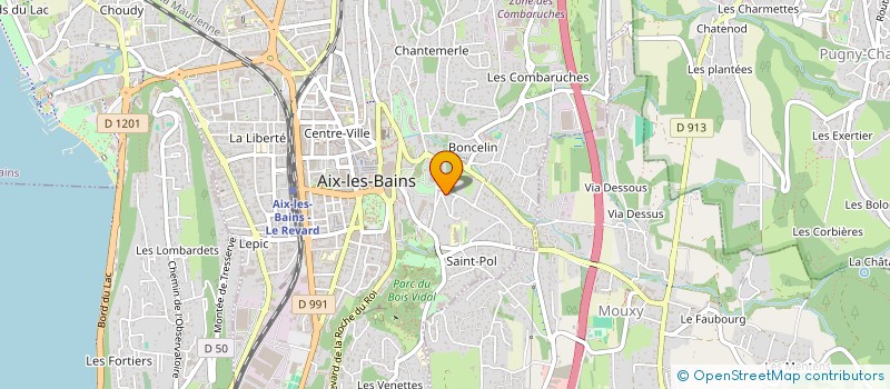 localisation de l'entreprise MONSIEUR MARC DEJEY à AIX-LES-BAINS