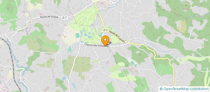 localisation de l'entreprise MONSIEUR MARC DELAPORTE  CHATEAUNEUF-GRASSE