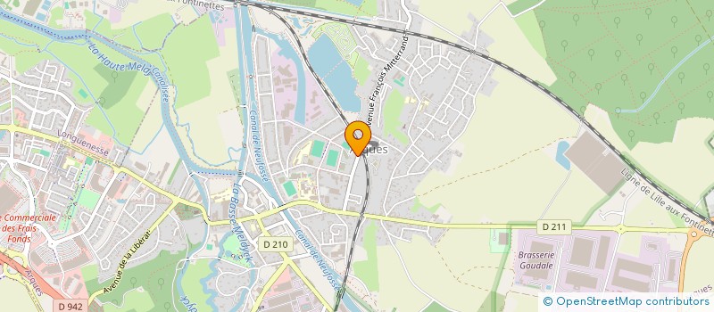 localisation de l'entreprise MONSIEUR MARC DELARUE  ARQUES