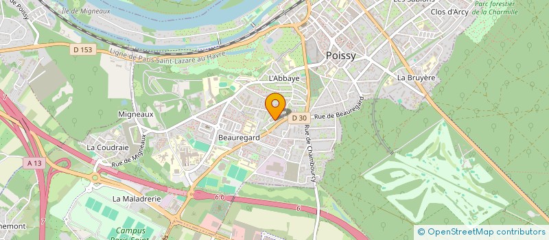 localisation de l'entreprise MONSIEUR MARC DELBOS à POISSY