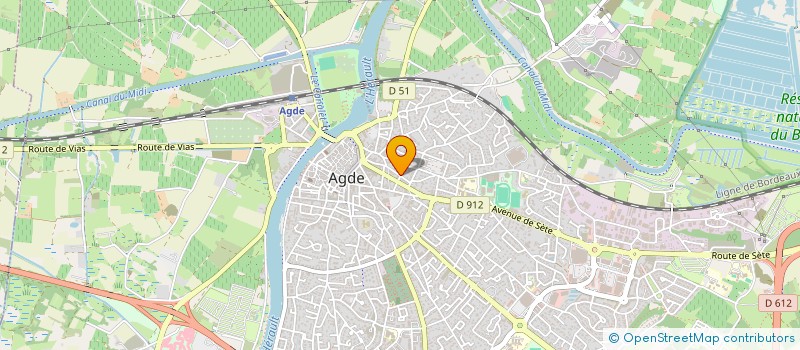 localisation de l'entreprise MONSIEUR MARC DELERUE  AGDE