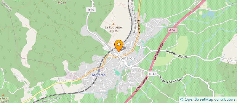 localisation de l'entreprise MONSIEUR MARC DELHERBE  GONFARON