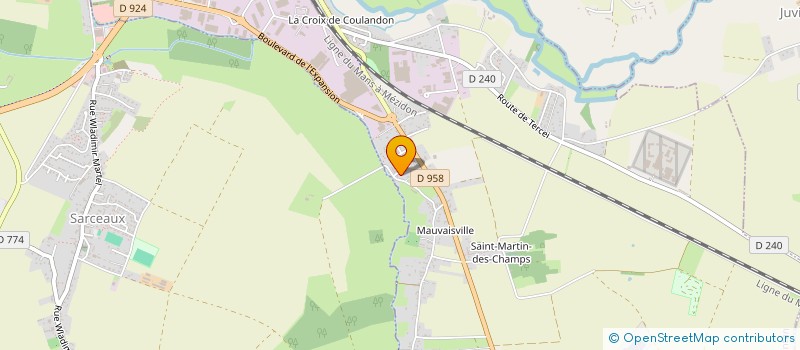 localisation de l'entreprise MONSIEUR MARC DELHOMMEAU à ARGENTAN