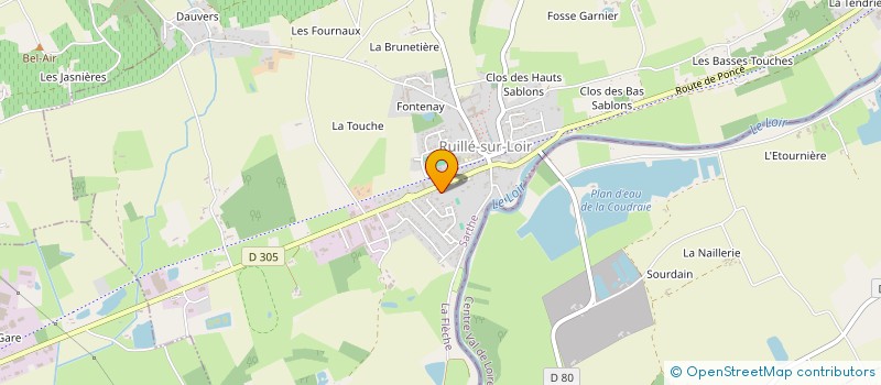 localisation de l'entreprise MONSIEUR MARC DELIEGE à LA CHARTRE-SUR-LE-LOIR