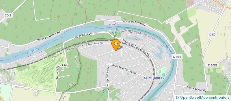 localisation de l'entreprise MONSIEUR MARC DELLA ALLE  SAINT-FARGEAU-PONTHIERRY