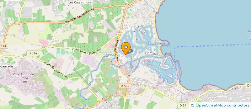 localisation de l'entreprise MONSIEUR MARC DELLAGIOVANNA  GRIMAUD