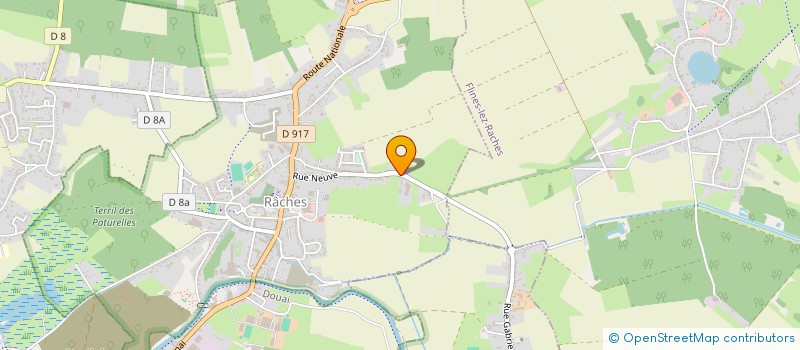 localisation de l'entreprise MONSIEUR MARC DELMOTTE  RACHES