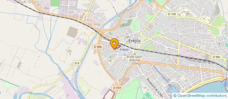 localisation de l'entreprise MONSIEUR MARC DELNATTE à FREJUS