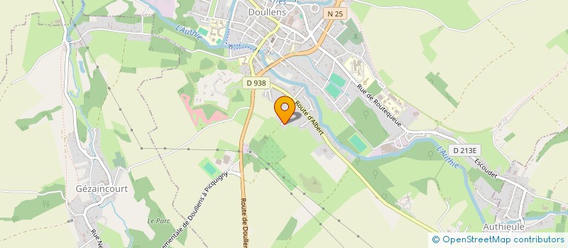 localisation de l'entreprise MONSIEUR MARC DELPORTE  DOULLENS