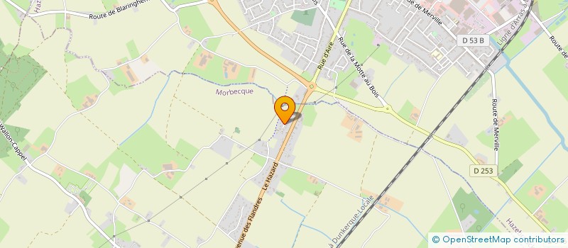 localisation de l'entreprise MONSIEUR MARC DENAES  MORBECQUE