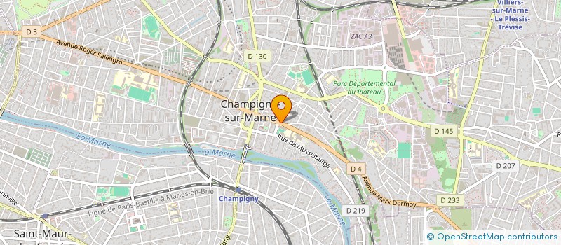 localisation de l'entreprise MONSIEUR MARC DENISET à CHAMPIGNY-SUR-MARNE