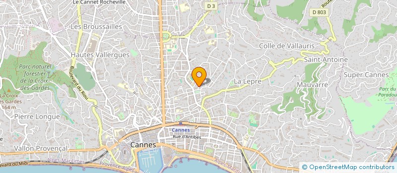 localisation de l'entreprise MONSIEUR MARC DENOYELLE  CANNES