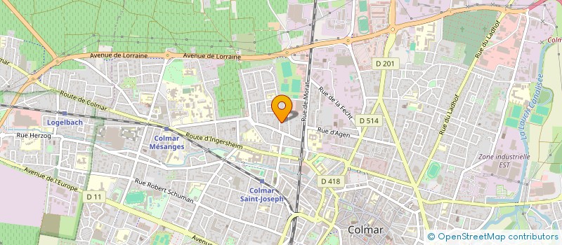 localisation de l'entreprise MONSIEUR MARC DEPARIS  COLMAR