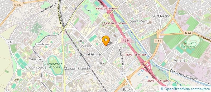 localisation de l'entreprise MONSIEUR MARC DEROY  REIMS