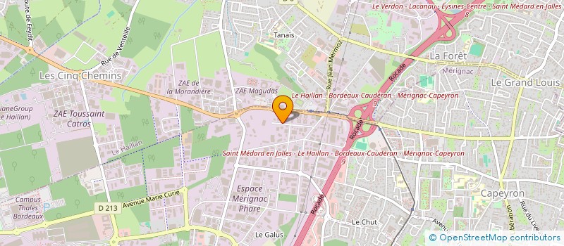 localisation de l'entreprise MONSIEUR MARC DESCLAUX à MERIGNAC