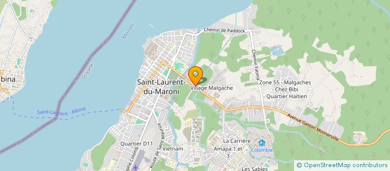 localisation de l'entreprise MONSIEUR MARC DESIRE à SAINT-LAURENT-DU-MARONI
