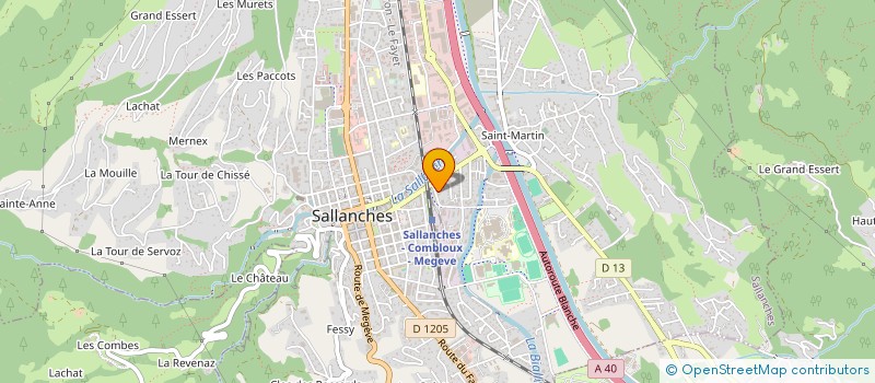 localisation de l'entreprise MONSIEUR MARC DESLIE  SALLANCHES