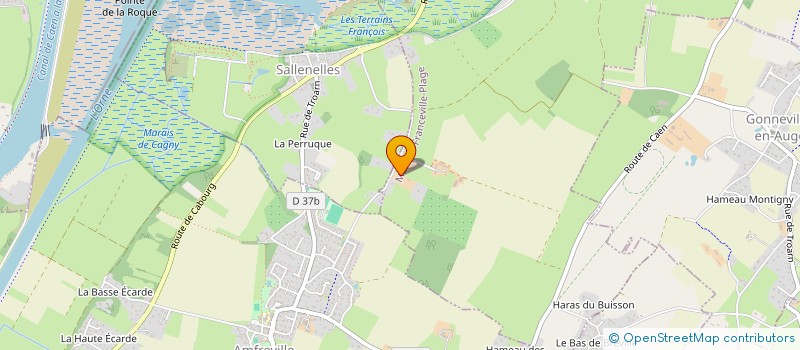 localisation de l'entreprise MONSIEUR MARC DESMEULLES  MERVILLE-FRANCEVILLE-PLAGE