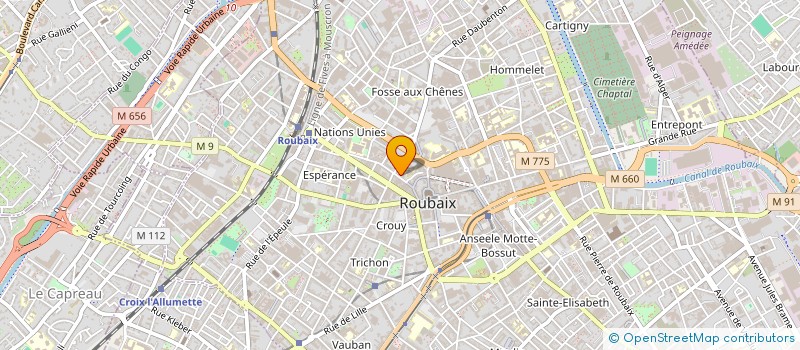 localisation de l'entreprise MONSIEUR MARC DETHOOR à ROUBAIX