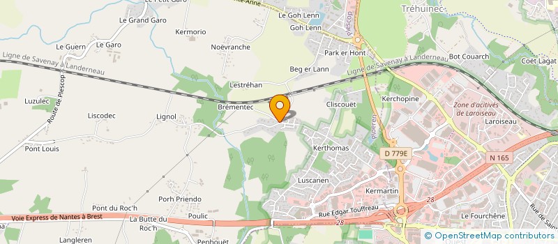 localisation de l'entreprise MONSIEUR MARC DEVEAUX  PLOEREN