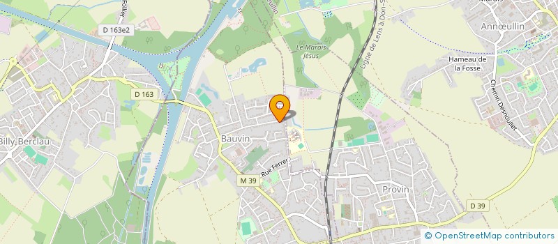localisation de l'entreprise MONSIEUR MARC DHIENNE  BAUVIN
