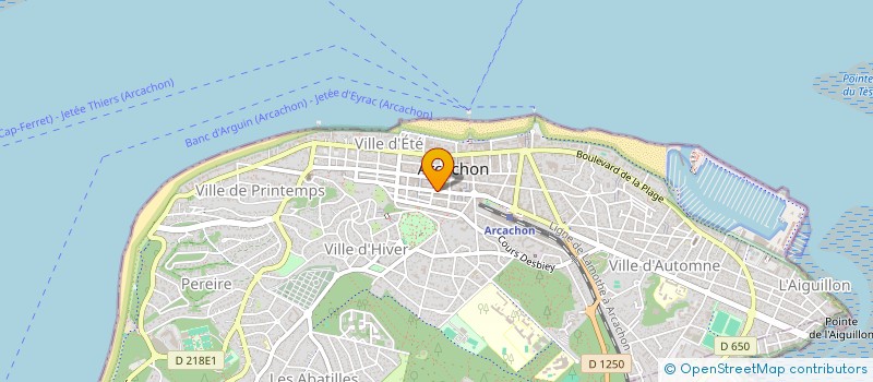 localisation de l'entreprise MONSIEUR MARC DIDELON à ARCACHON