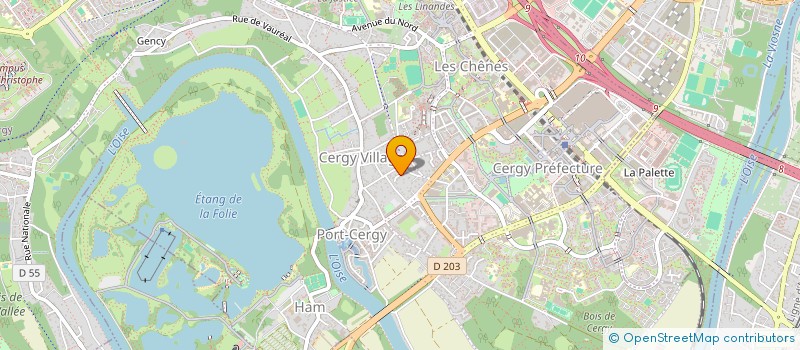 localisation de l'entreprise MONSIEUR MARC DIDIER GODEFROY ROUSSEL  CERGY