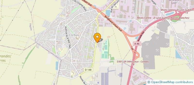 localisation de l'entreprise MONSIEUR MARC DIGITIVO à CORBAS