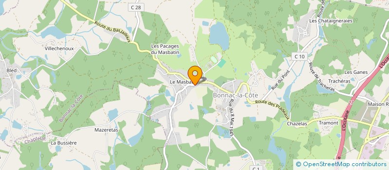 localisation de l'entreprise MONSIEUR MARC DOIRAT à BONNAC-LA-COTE