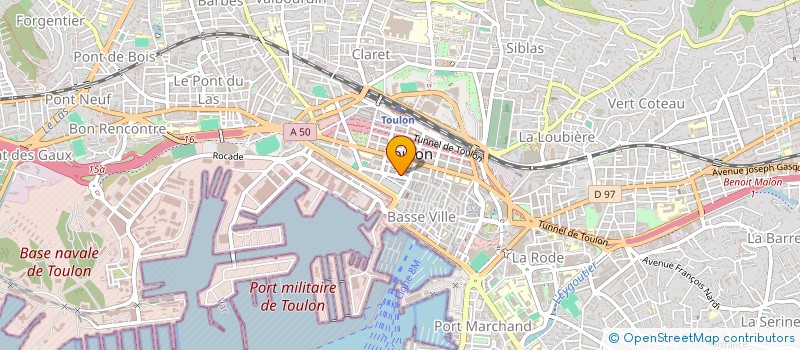 localisation de l'entreprise MONSIEUR MARC DOMENJOD  TOULON