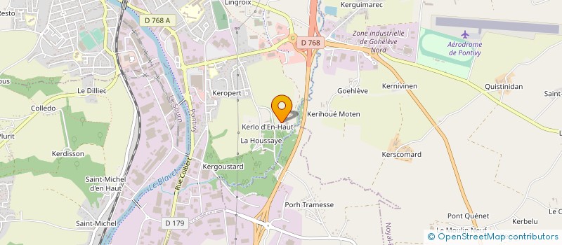 localisation de l'entreprise MONSIEUR MARC DONNIO  PONTIVY