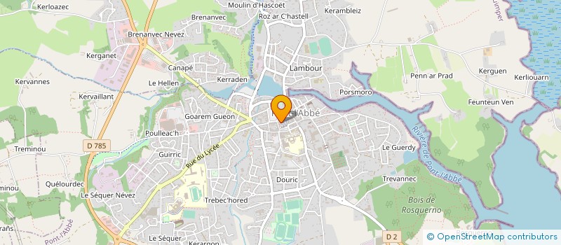 localisation de l'entreprise MONSIEUR MARC DONZE à PONT-L'ABBE