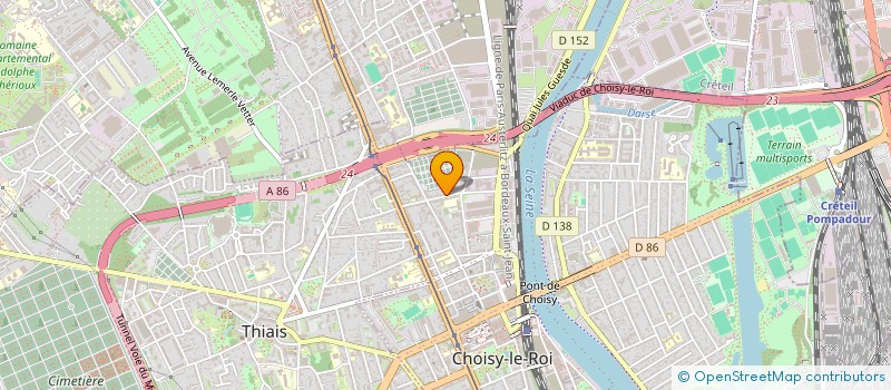 localisation de l'entreprise MONSIEUR MARC DOS SANTOS  CHOISY LE ROI