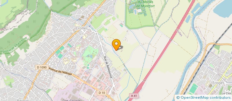 localisation de l'entreprise MONSIEUR MARC DREVET  CROLLES